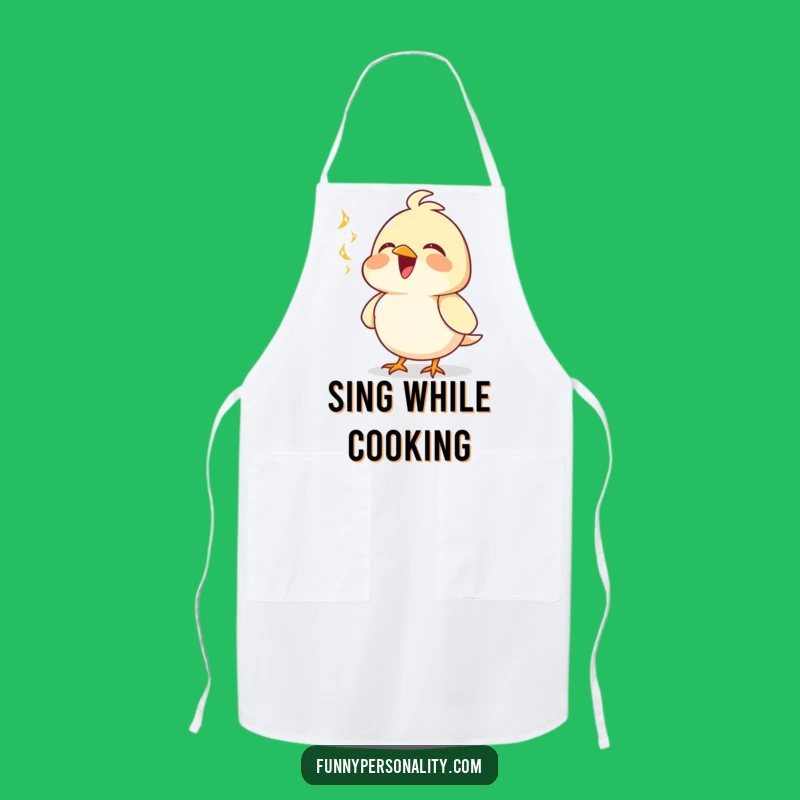 Funny Bird Chef Apron - Cook with a Joyful Melody