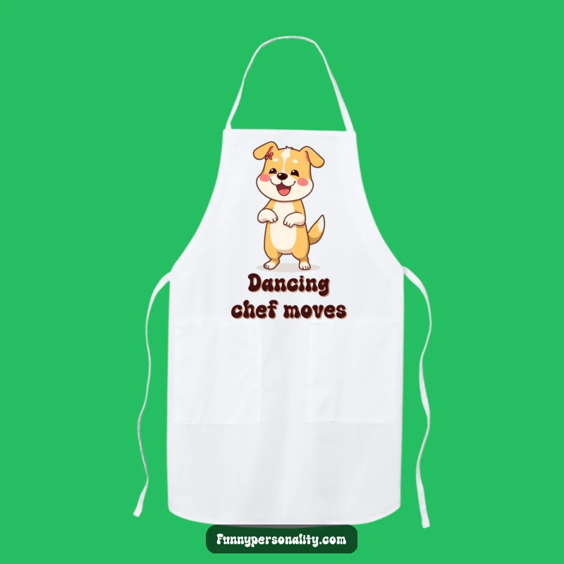 Funny Dog Dance Apron: Kitchen Fun, Perfect Chef Gift
