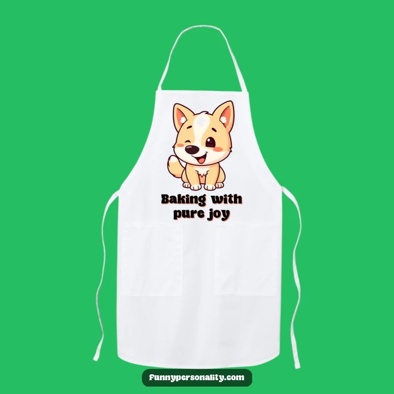 Funny Dog Wagging Tail Apron: Cook Up Smiles with Canine Charm!