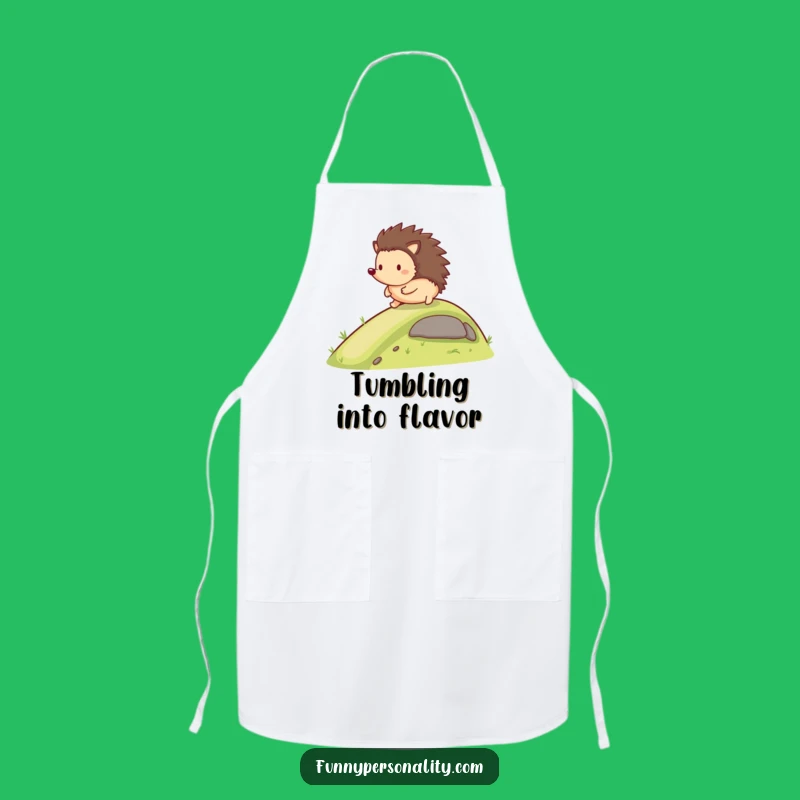 Funny Hedgehog Chef Apron: Rolling Fun, Practical Funny Gift