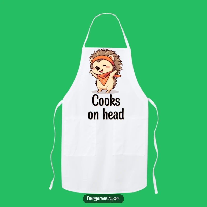 Funny Hedgehog Handstand Apron: Cheerful Kitchen Fitness Gift