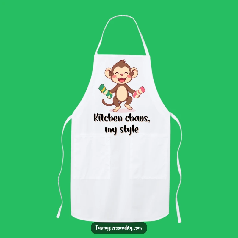 Funny Monkey Chef Apron: Hilarious Laundry Day Gift