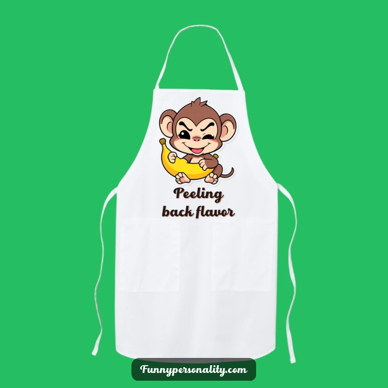 Funny Monkey Chef Apron: Banana Balance, Practical Funny Gift
