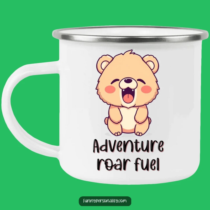 Funny Bear Camping Mug: Roaring Adventures, Cozy Campfires, Ideal Funny Gift