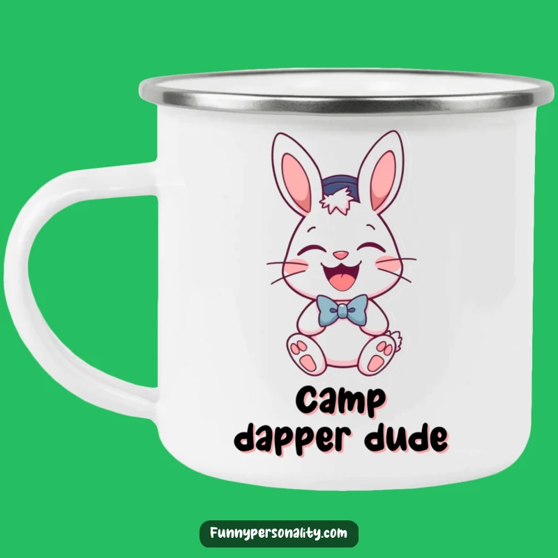 Funny Bunny Camp Mug: Festive Sips Outdoors - Perfect Gift