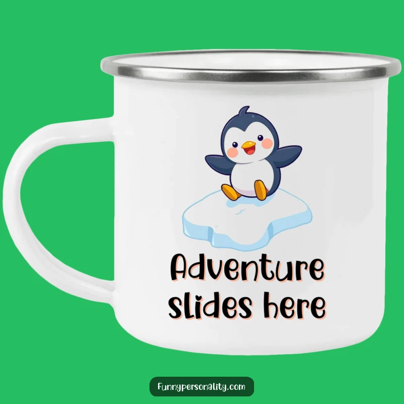Funny Penguin Camping Mug: Chill Your Drinks with Icy Grins!