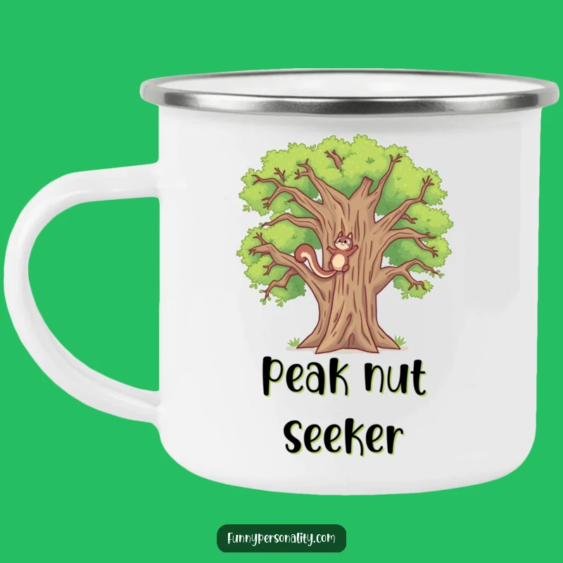 Funny Squirrel Oak Tree Camping Mug: Adventure with Hilarious Drive