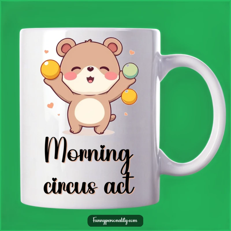 Funny Bear Juggling Mug: Joyful Balance, A Playful Funny Gift for Anyone