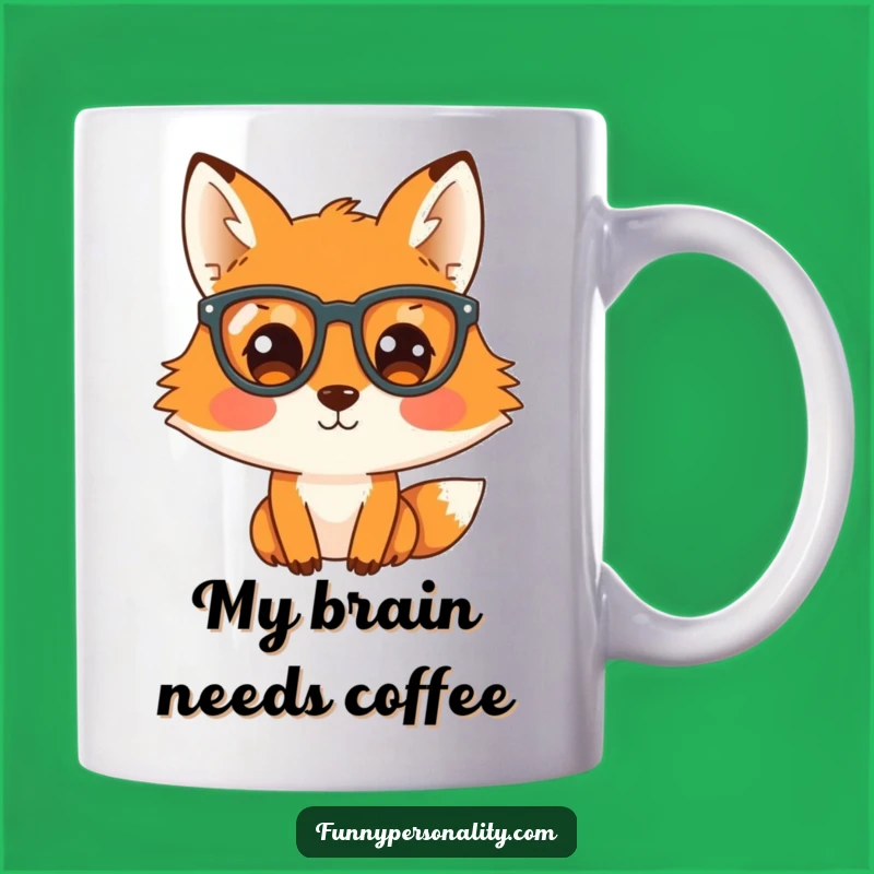 Funny Fox Mug with Glasses: A Curious Character's Perfect Gift for Bookworms