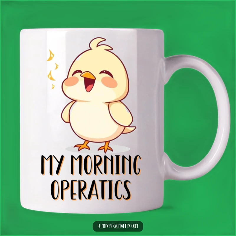 Funny Singing Bird Mug - Joyful Melody Gift for Bird Lovers