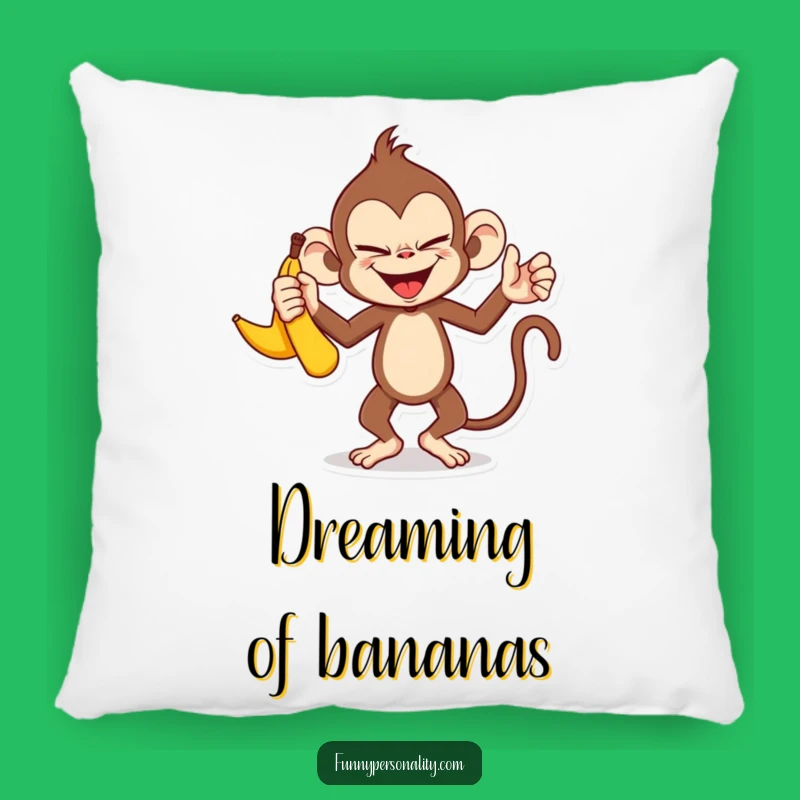 Funny Monkey Pillow: Banana Juggling, Cozy Fun, Adorable Funny Gift