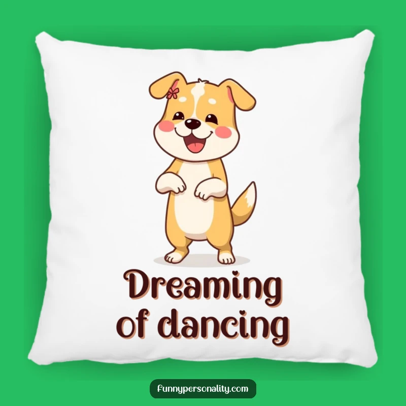 Funny Dog Dance Pillow: Cozy Comfort, Perfect Gift for Pet Lovers