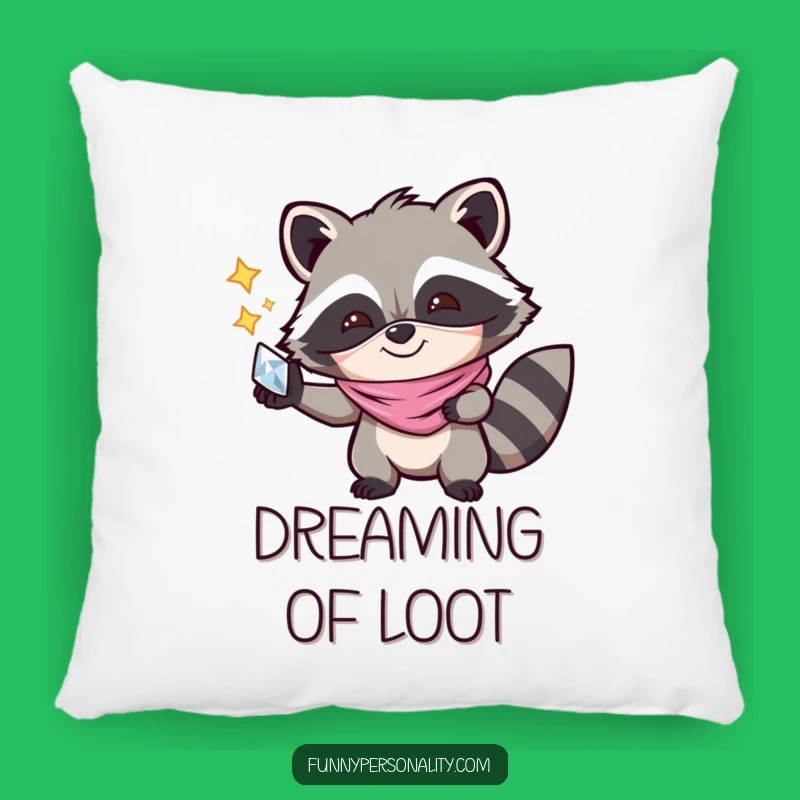 Funny Raccoon Mask Pillow - Joyful Cushion for Cozy Hideouts