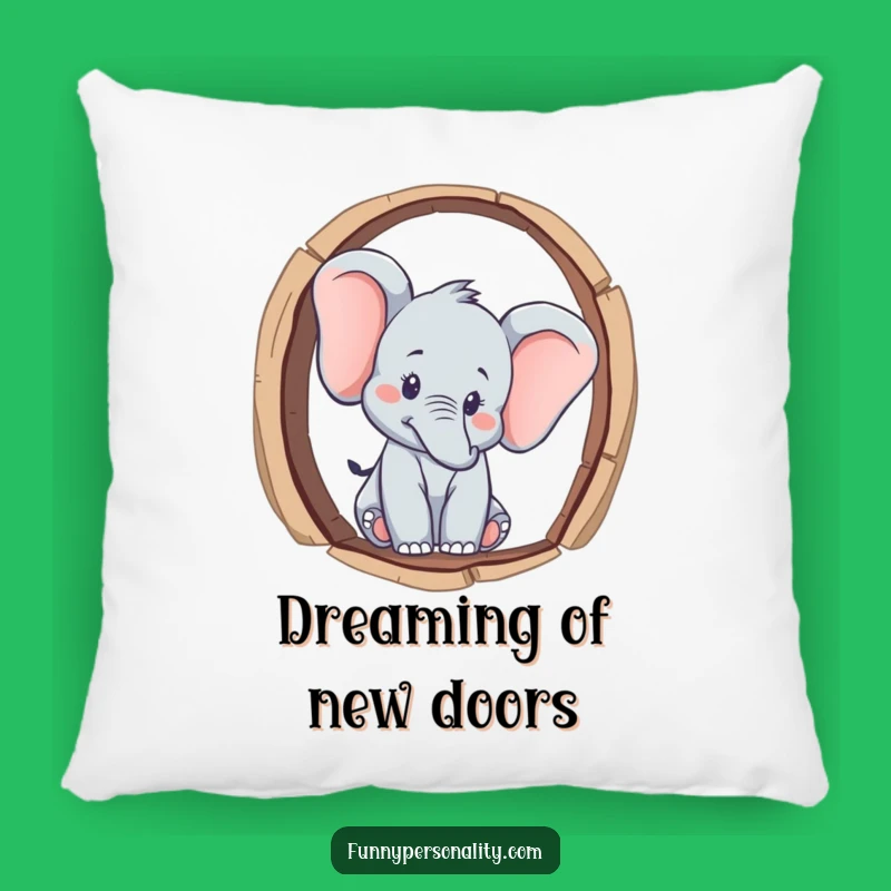 Cozy Funny Elephant Peek Pillow: Hilarious Curiosity Comfort Gift