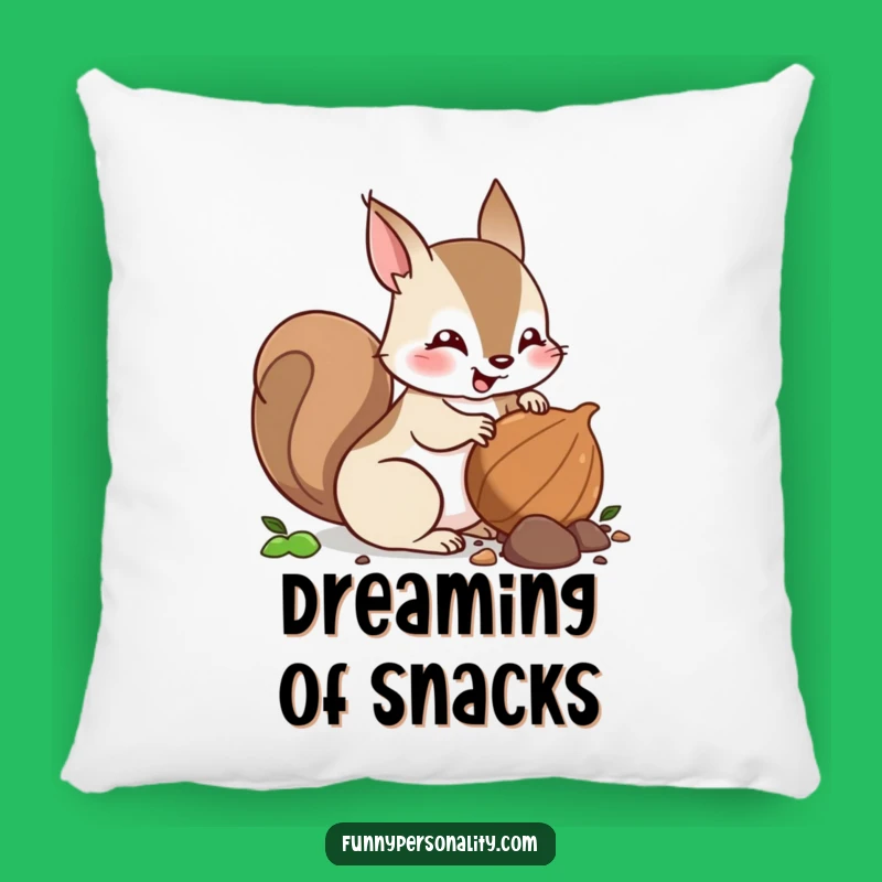 Funny Squirrel Nut Burying Pillow: Cozy Comfort and Acorn Dreams!