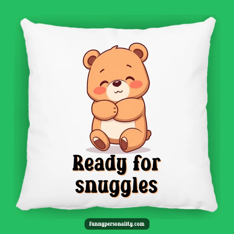Funny Bear Hug Pillow: Cute Character Comfort for Cozy Homes
