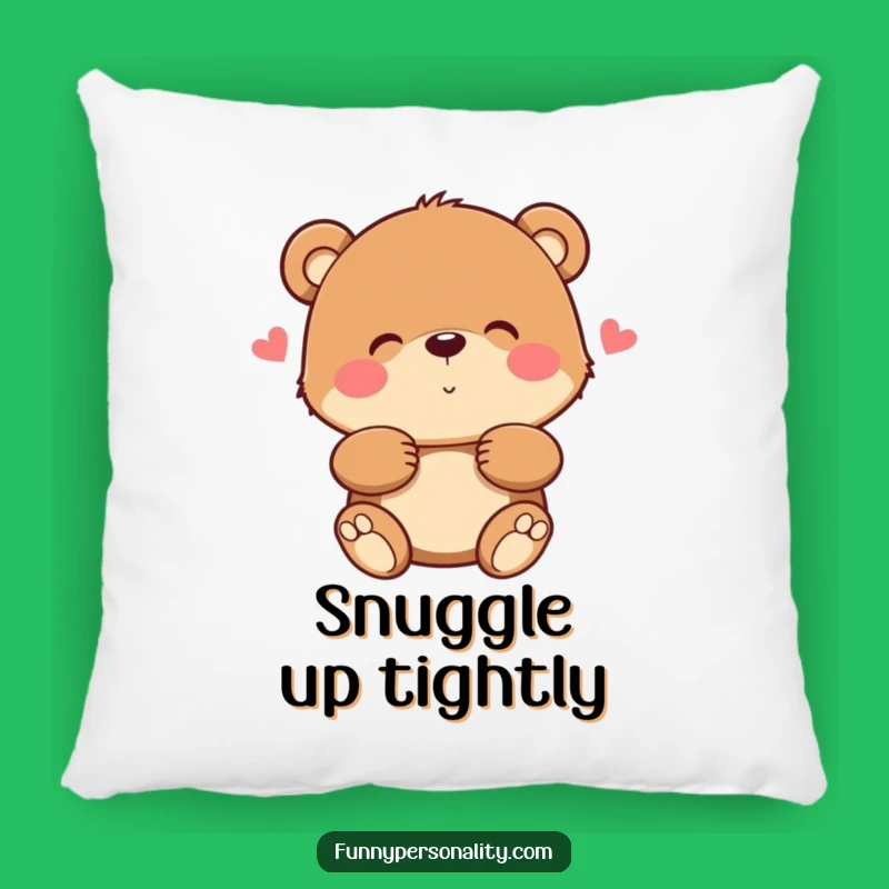Funny Bear Hug Pillow: Cuddle Up with Comfort and Laughter!