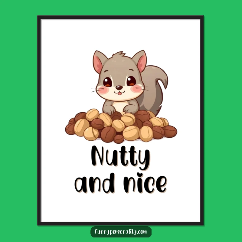 Funny Squirrel Stash Digital Art: Instant Hoarding Fun - Perfect Gift
