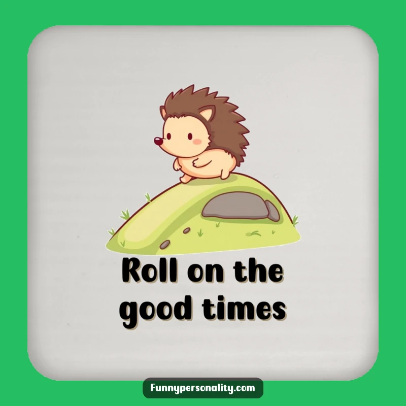 Funny Hedgehog Coaster: Rolling Fun Style, Practical Funny Gift