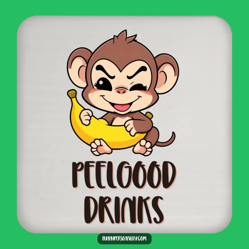 Funny Monkey Coaster: Banana Balance Style, Practical Funny Gift