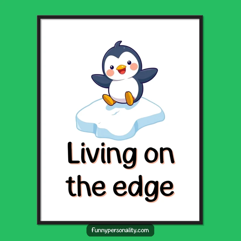 Funny Penguin Poster: Decorate with Playful Grins and Icy Thrills!