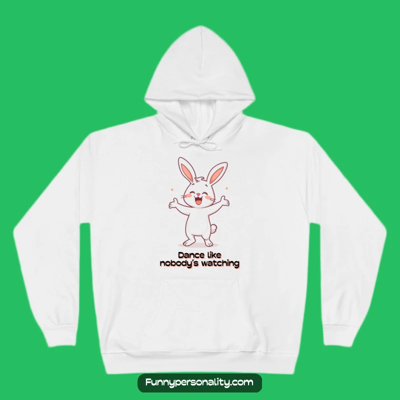 Cozy Funny Bunny Dance Hoodie: Warmth for Your Moves!