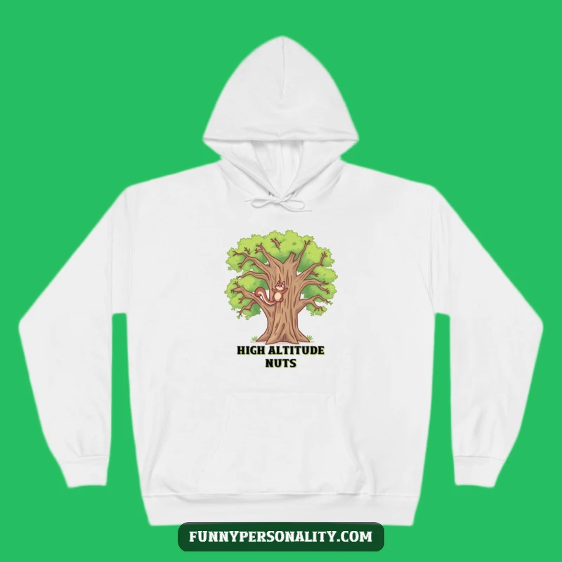 Funny Squirrel Oak Tree Hoodie: Cozy Climb to Hilarious Success