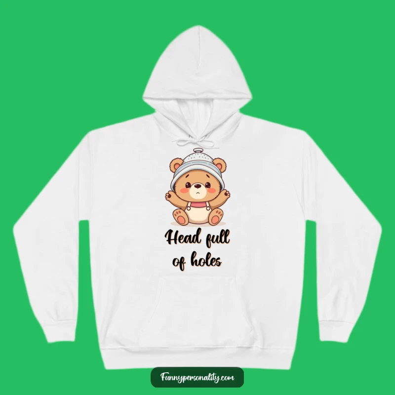 Funny Confused Bear Cub Hoodie: Cozy Clumsy Animal Gift
