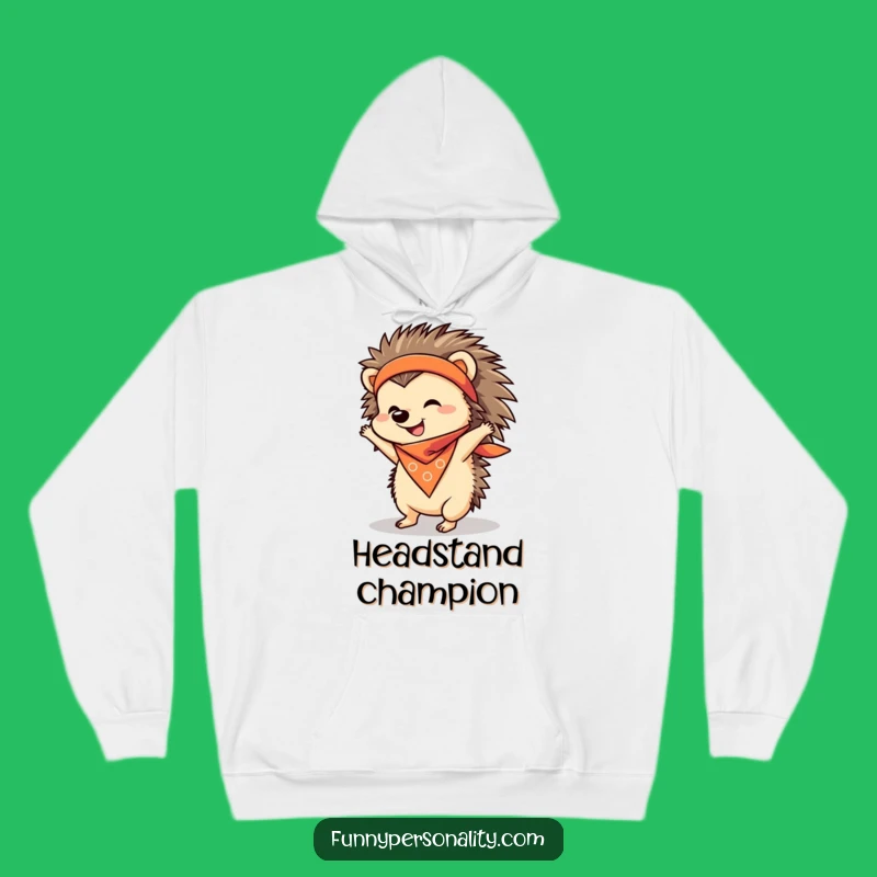 Funny Hedgehog Handstand Hoodie: Cozy & Quirky Animal Gift