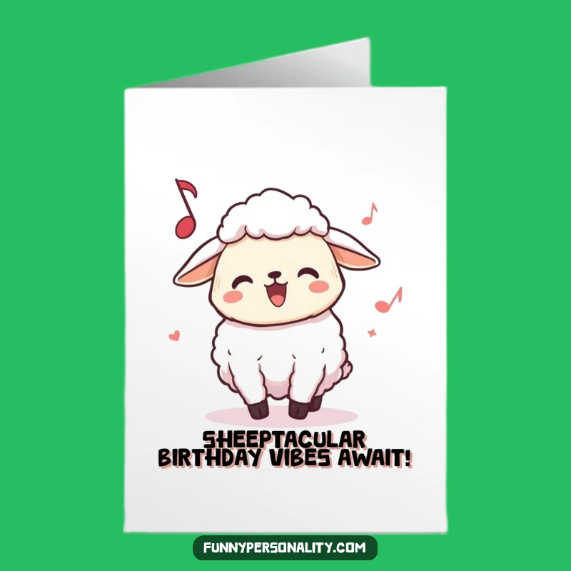 Free Printable Birthday Card Sheep Jamming Out - Funny Downloadable Sheep Gift
