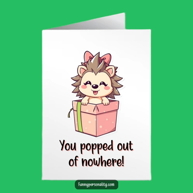 Free Printable Congrats Card: Hedgehog Gift Burst, Awesome Downloadable Surprise!