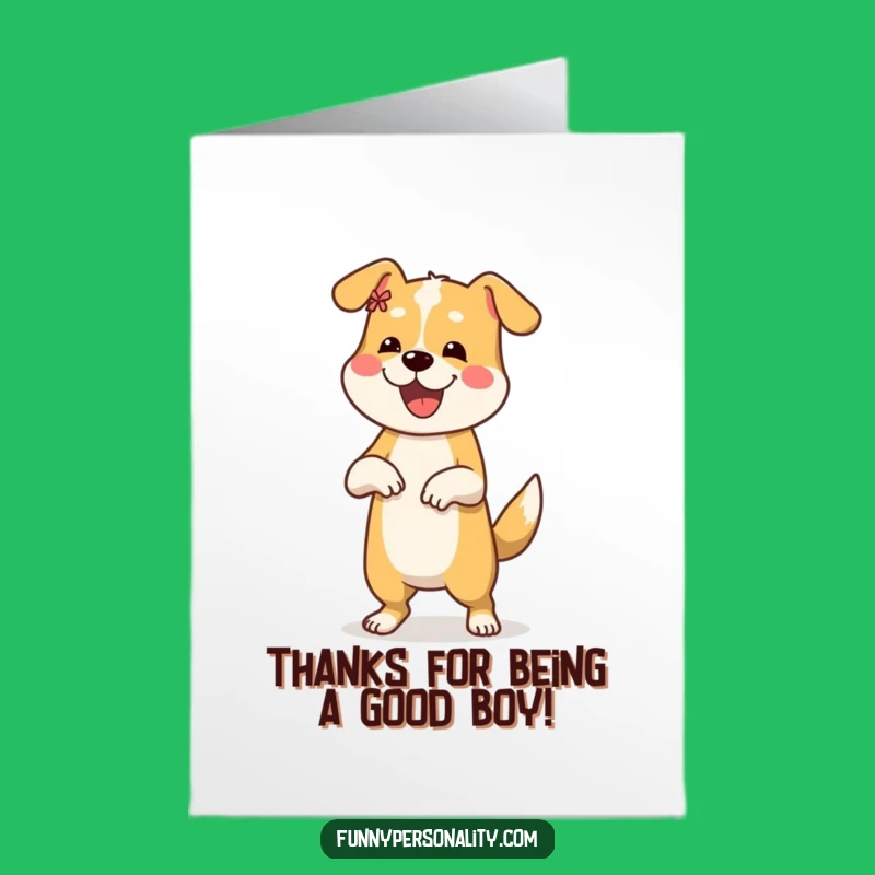 Free Printable Thank You Card: Dancing Dog, Fun Downloadable Gift for Gratitude