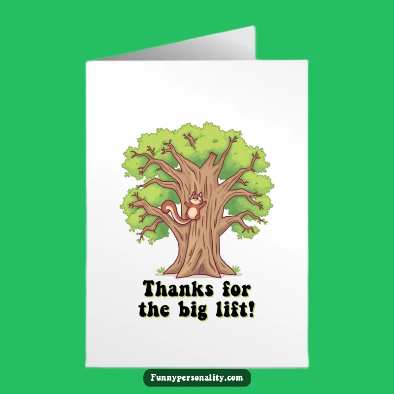 Free Printable Thank You Card: Squirrels Climb High to Say Thanks