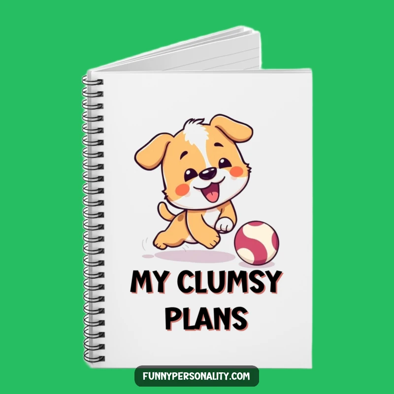 Funny Dog Journal - Tripping Pup, Creative and Hilarious Notes