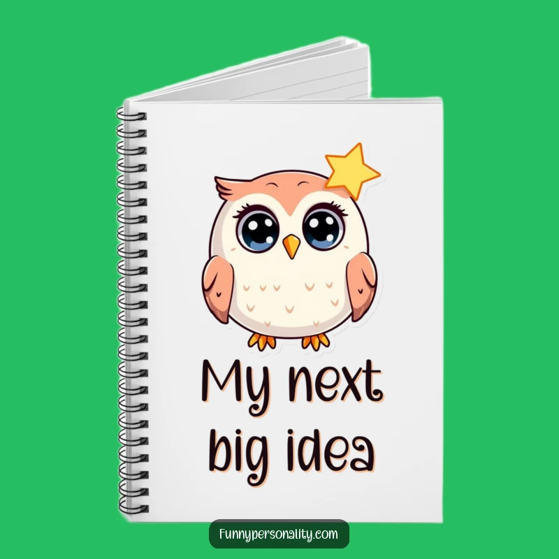 Funny Owl Surprise Notebook: Wide-Eyed Ideas, Perfect Funny Gift Journal