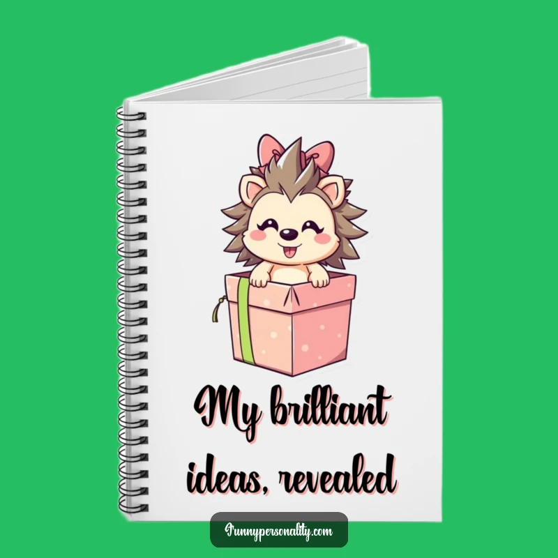 Funny Hedgehog Gift Notebook: Hilarious Surprise Journal Gift