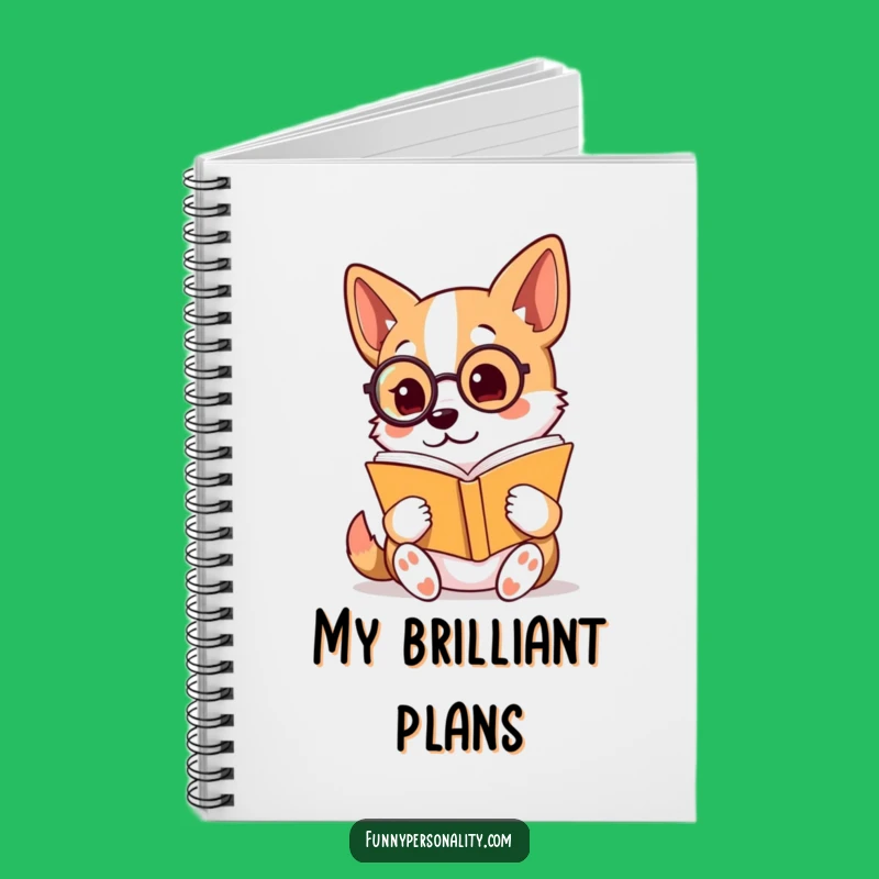 Funny Notebook: Monocled Dog's Reading Log, Perfect Gift