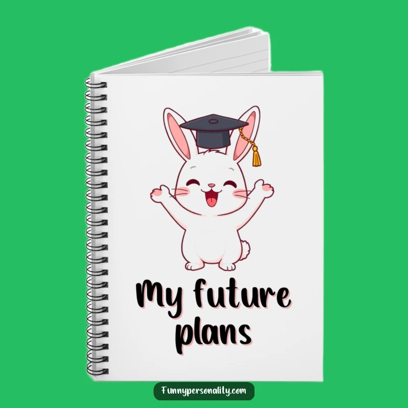 Funny Rabbit Journal - Graduating Character, Creative and Hilarious Notes