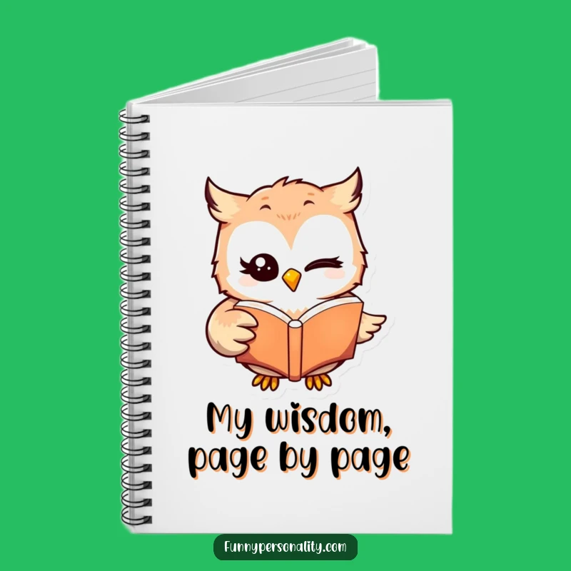 Funny Winking Owl Journal: Hilarious Reading Notebook Gift