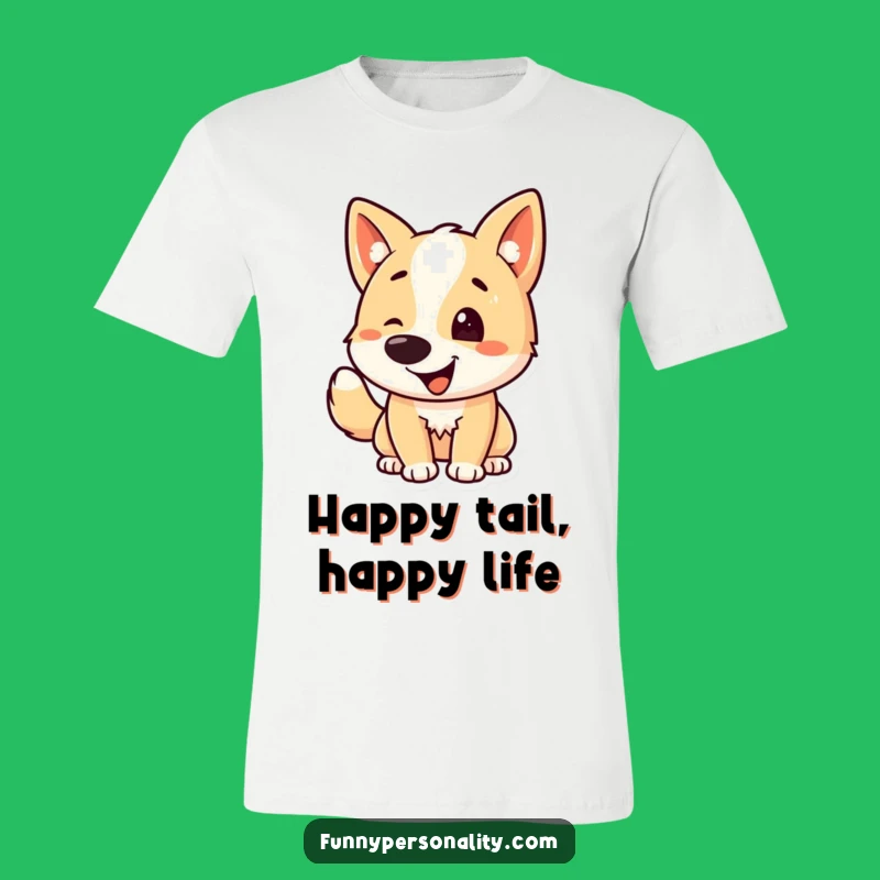 Funny Dog Wagging Tail T-Shirt: Wear Your Happiness Loudly!