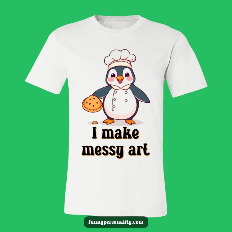 Funny Penguin Chef T-Shirt: Wear Your Kitchen Fails with Hilarious Pride