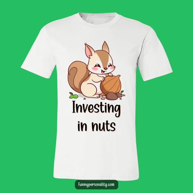 Funny Squirrel Nut Burying T-Shirt: Show Your Stash-tastic Style!