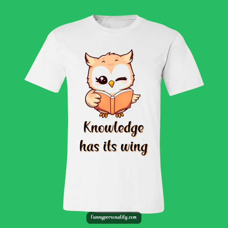 Funny Winking Owl Reader T-Shirt: Hilarious Book Lover Tee Gift