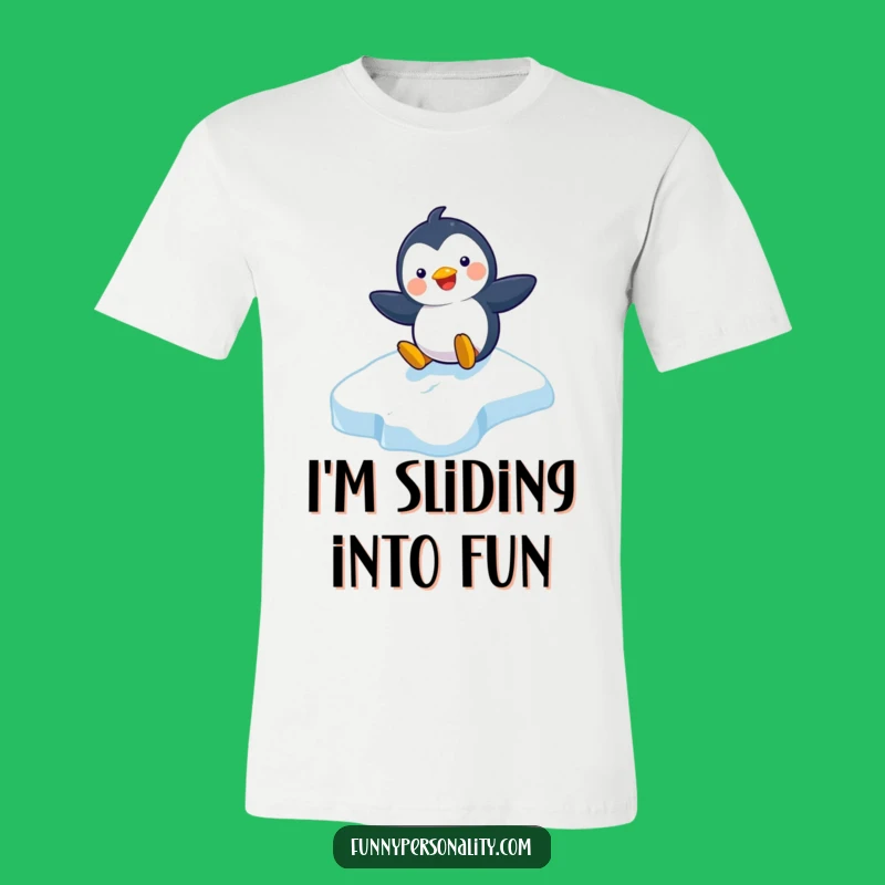 Funny Penguin T-Shirt: Slide into Fun with Playful Icy Smiles!