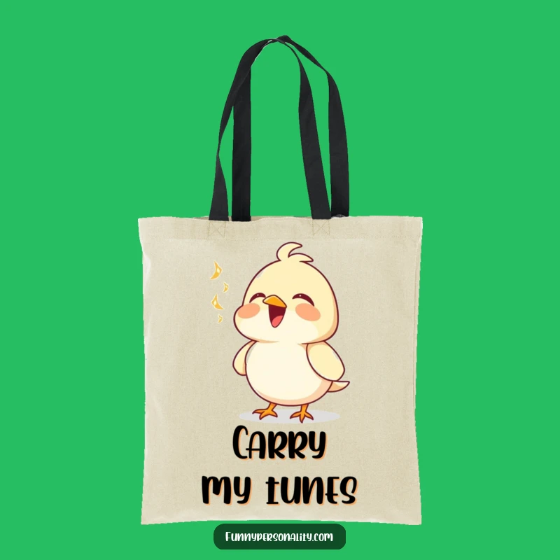 Funny Bird Tote Bag - Carry Your Tunes in Style