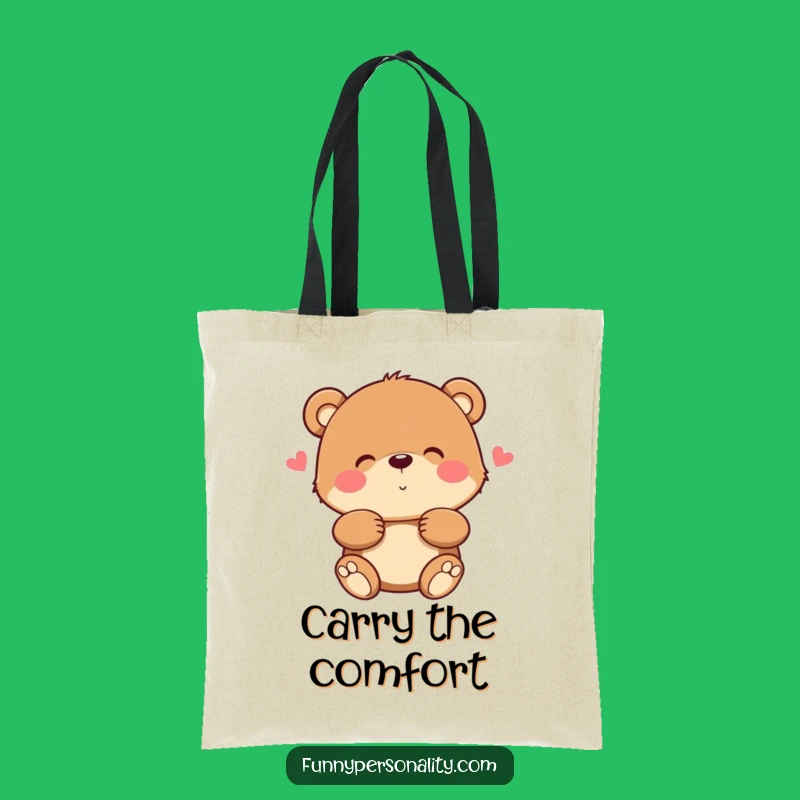 Funny Bear Hug Tote Bag: Carry Comfort and Smiles Everywhere!