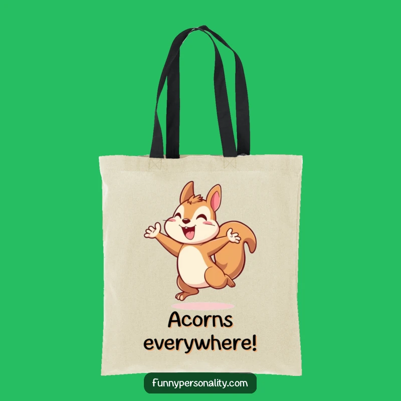 Energetic Squirrel Tote Bag: Carry Your Drive, Perfect Motivational Gift