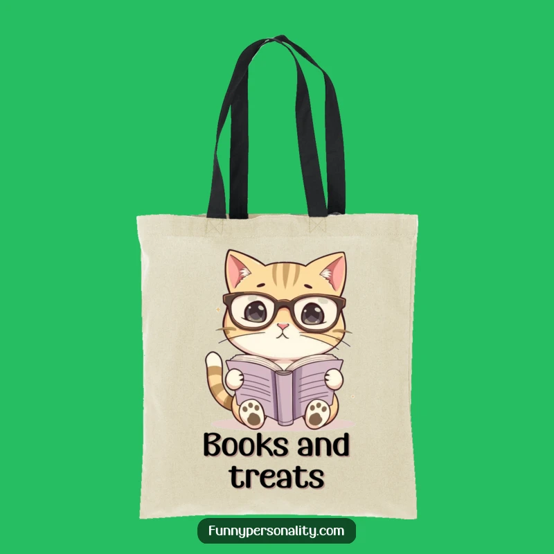 Funny Cat Reader Tote Bag: Carry Your Books - Perfect Gift