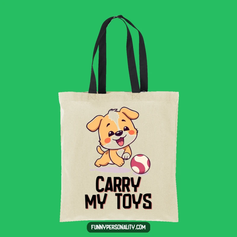 Funny Dog Tote Bag - Tripping Pup Design, Stylish and Hilarious