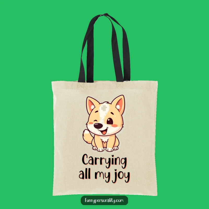 Funny Dog Wagging Tail Tote Bag: Carry Your Joy Everywhere!